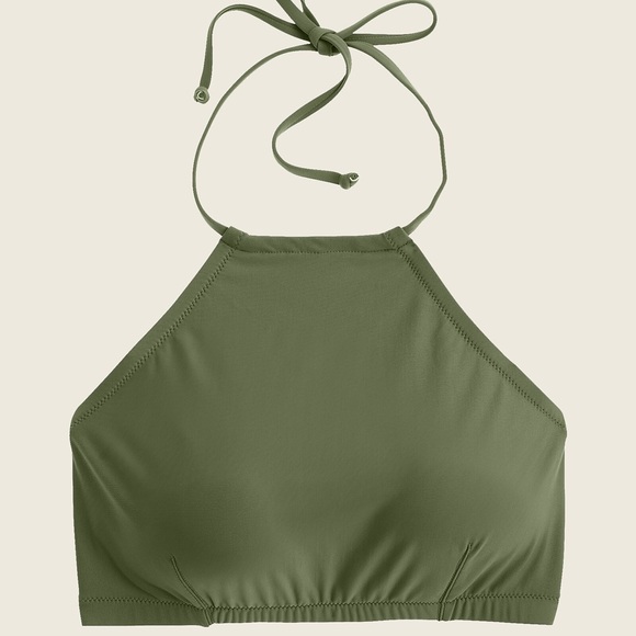 J. Crew Other - J. Crew Cropped halter bikini top XS